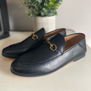 Black Loafers with Buckle